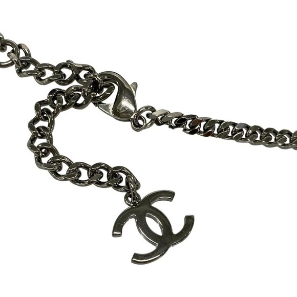 Auth CHANEL - AB6443 Silver Hardware Belt - Picture 6 of 6